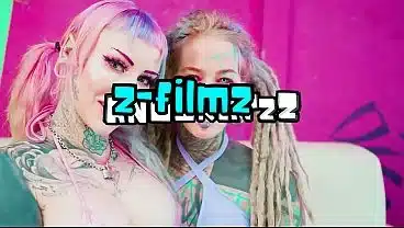 Tattooed Sluts Ride Alien Dildos Deep in Both Holes