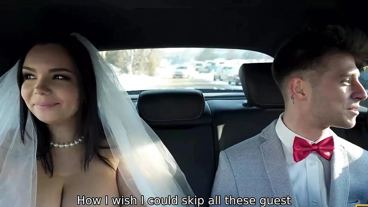 BRIDE4K. Bride remains alone with a stranger in the locked WC and cheats on her groom