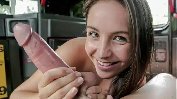 Cute Teen Fucks the Taxi Driver Before Prison Visit | Fake Taxi