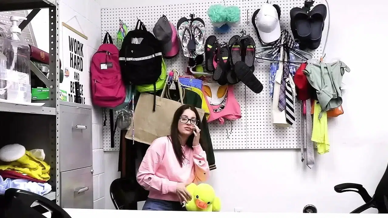 Dirty Babe Maddy Attempts To Shoplift A Vast Amount Of Jewelry In A Stuffed Duck – Shoplyfter