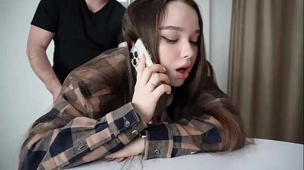 Fucking my stepsister while she’s on the phone.