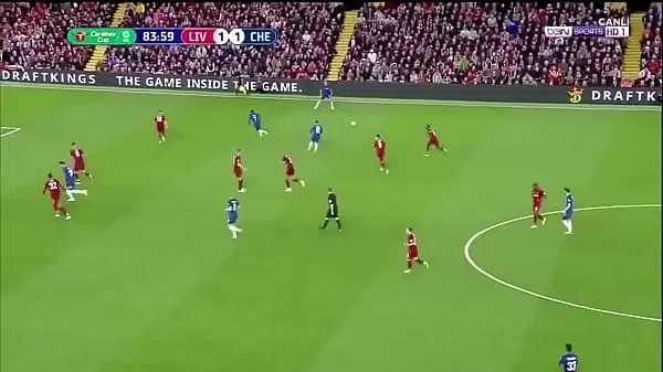 Gol pornografico de Hazard vs Liverpool na FA Cup