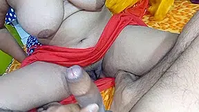 Indian Bhabhi In Yellow Saree