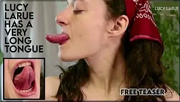 “Lucy LaRue Has A Very Long Tongue”