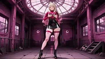 Lustful Blonde in Tall Boots: Warehouse Glow Passionate Sex with Explosive Creampies