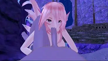 Mermaid Luka blowjob test