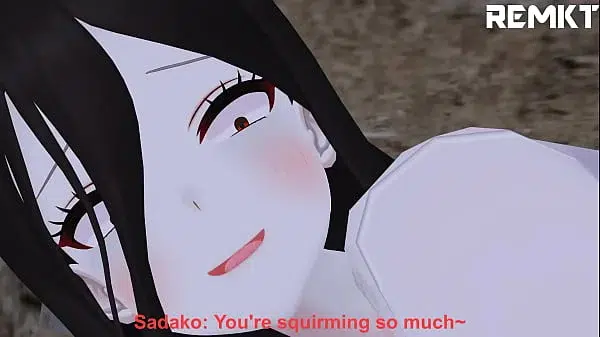 (MMD Giantess) Encounter with Sadako
