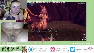 Monster Futa Fucking Video Game – Horny FTM rubs pussy to 3D fucking