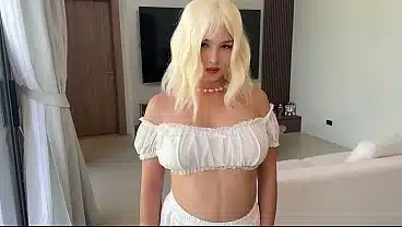 PETITE ASIAN GIRL GETS BLONDE MAKEUP FOR CASTING AND GETS STRETCHED TO THE LIMIT BY THE BIGGEST DICK OF HER LIFE