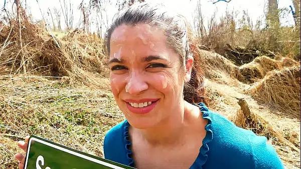 Public Cumwalk – Cum Facial Walk of Shame