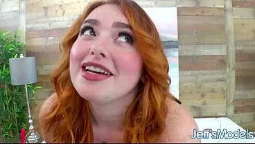 Redheaded Plumper Adora Bell Rides a Massive Dildo