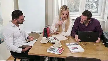 Tasty Teacher Novella Night Enjoys Intense DP Action In The Staff Room GP3390