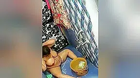 Today Exclusive- Desi Bbw Bhabhi Bathing Record In