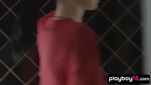 Big tits Latvian teen Simone drops off her robe and takes a romantic bath