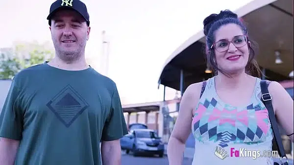 Busty PREGGO WIFE and her first porno fucking an old dude