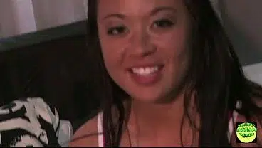 Guy drills Asian hairy tight pussy in doggy style position on a chair