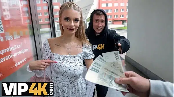 HUNT4K. Blonde doesn’t mind to have sex with benefits. Hot sex with Naomi Love & Steve Q