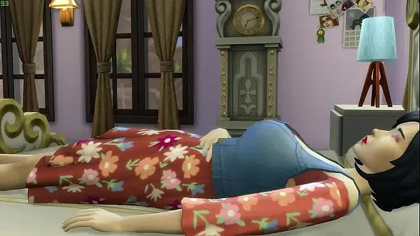 Japanese big tits step mother fucks with her son