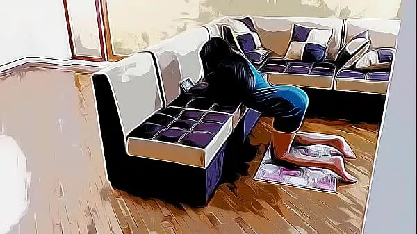 My step sister-in-law watches porn in the living room when my girlfriend is not at home so that I can fuck her well Rico Cartoon Hentai