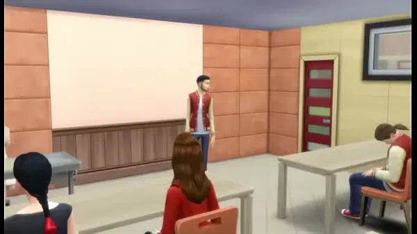 Sims Porno – The School Gang vs New Student