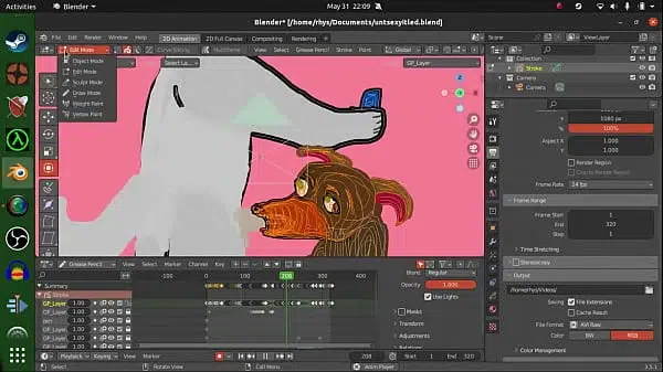 some usefull tips on makeing 2d porn useing blender