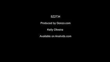 Titty latina stretches her ass for intense DAP gangbang and lots of piss