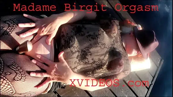 Birgit Housewife Madame Masturbating Real Orgasm With Surprise In