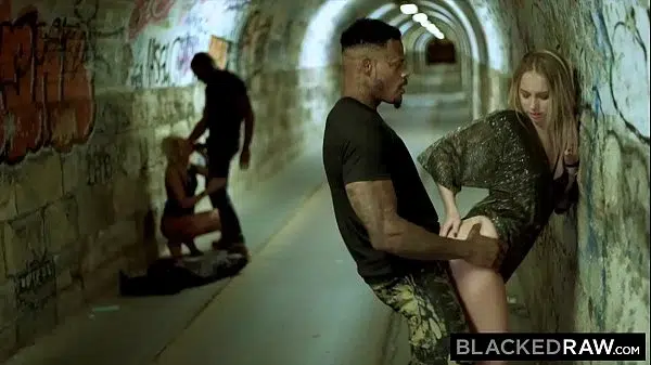 Blackedraw Blonde Duo Get Bbc In Stereo
