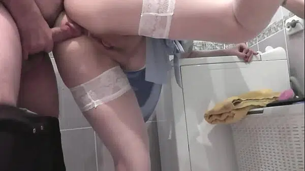 Lover Fucked My Wife In Pussy Doggystyle On Washing Machine And Creampie Treason Cum In Pussy Cumshot Cream Pie Sex After Shower Hot Blonde Milf Natural Tits Perfect Ass Fetish In Stocking