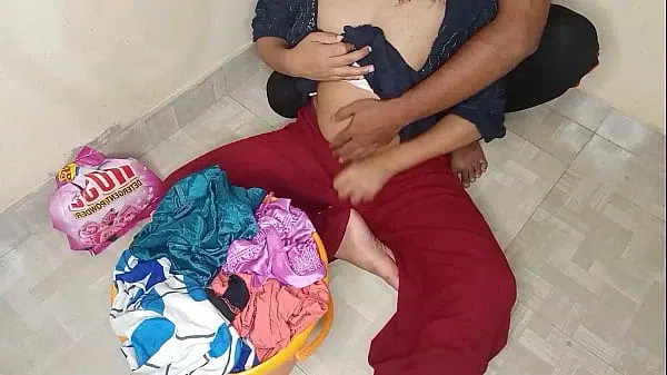 Newley Married Bahu Gets Xnxx Fuck By Jeth Ji With Help In Washing Clothes