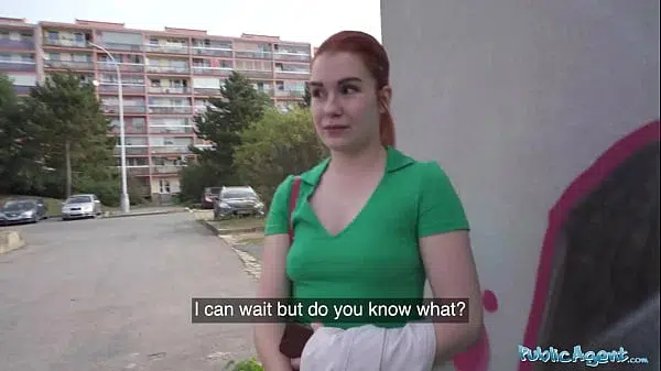 Public Agent Redhead Cutie Removes The Condom From My Big Cock For Real