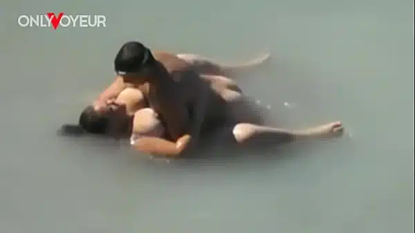 Beach Voyeur. Lucky guy caught BBW size mermaid in the sea