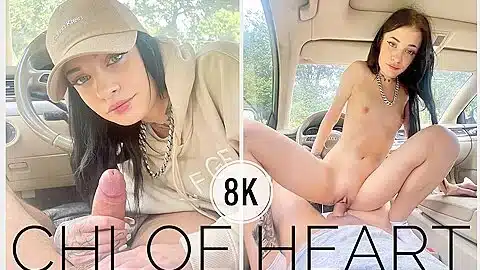 Chloe Heart And teen 18+ Chloe In With Beautiful teen 18+ In The Car