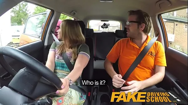 Fake Driving School PAWG college student has her big ass bounced in the car after her lesson