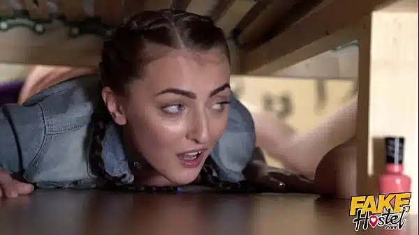Fake Hostel – Stuck Under A Bed starring Cherry Kiss and Katy Rose
