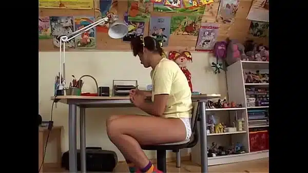 Hairy teens are shy and have tiny tight pussies