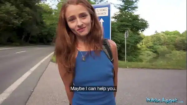 Public Agent Red head wants my big cock and can’t wait