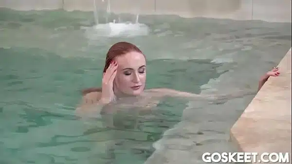 Redhead Eva Berger Fucked by Pool