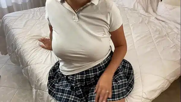 sexy teenager gets fucked nicely after studying maths