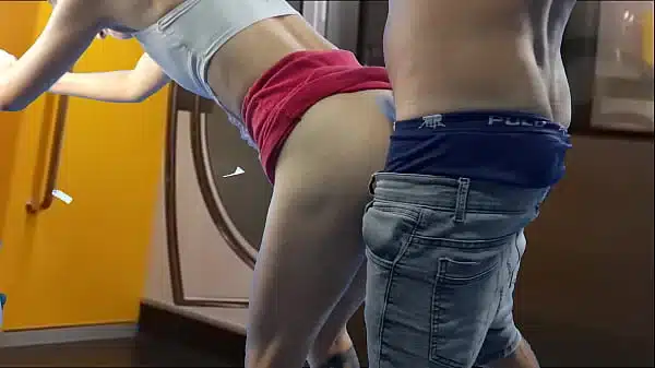 Student lets stranger rub his ass from behind in public!