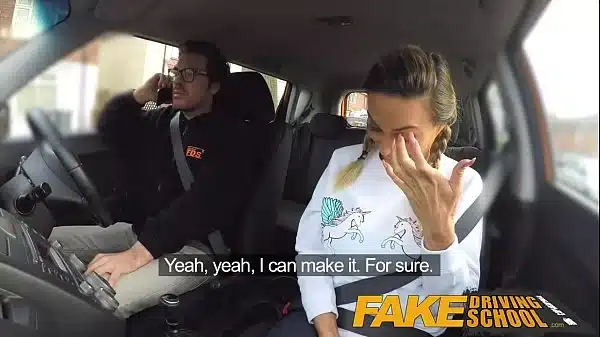 Fake Driving School amazing kiwi milf with massive melons fucks like a horny teen