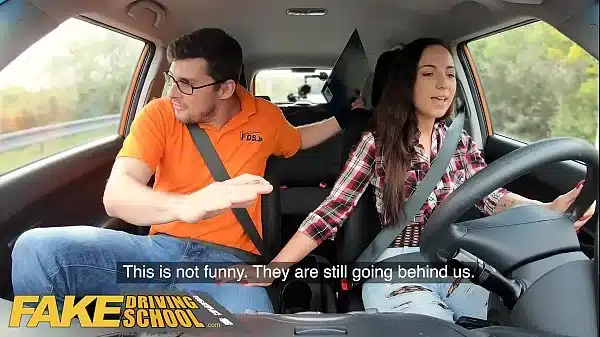 Fake Driving School Great Tits K Black Gives Blowjob To Her Instructor