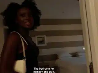 This Cute Ebony Realtor Left Dripping