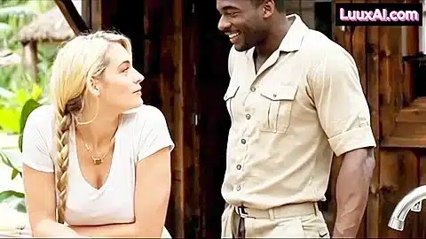 ai crafted intense mixed race anal scene