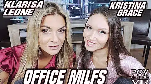 kristina grace and klarisa leone office milfs
