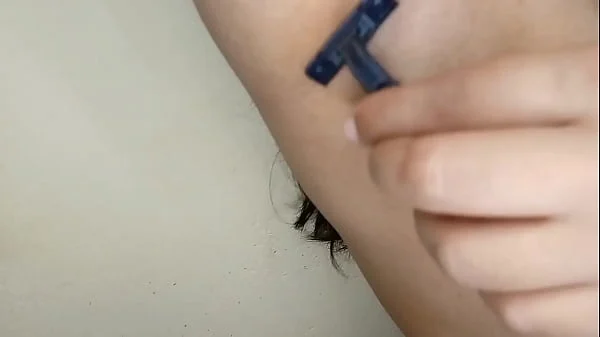 Desi hairy shaving